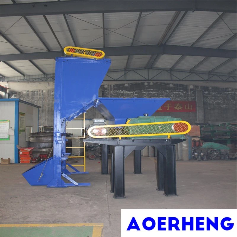 Aolly Steel Cutter Tire Waste and Rubber Hose Crusher with Hopper