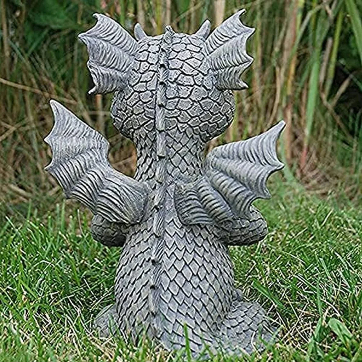 Garden Dragon estátua mão juntos resina Dinosaur decoração exterior