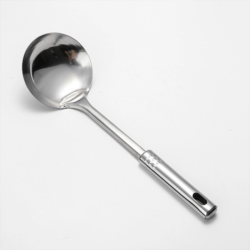 Acero inoxidable Utensilios de cocina para el hogar espátula cuchara Colander práctico mango hueco Utensilios de cocina