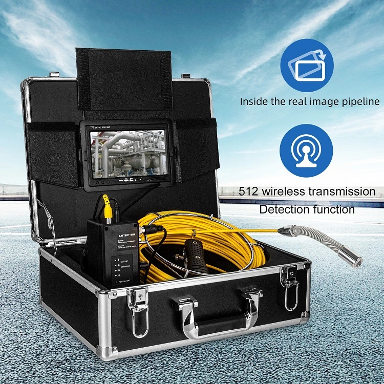 512Hz Locator 7 Inch Monitor Sewer Drain DVR Function Pipe Inspection Camera