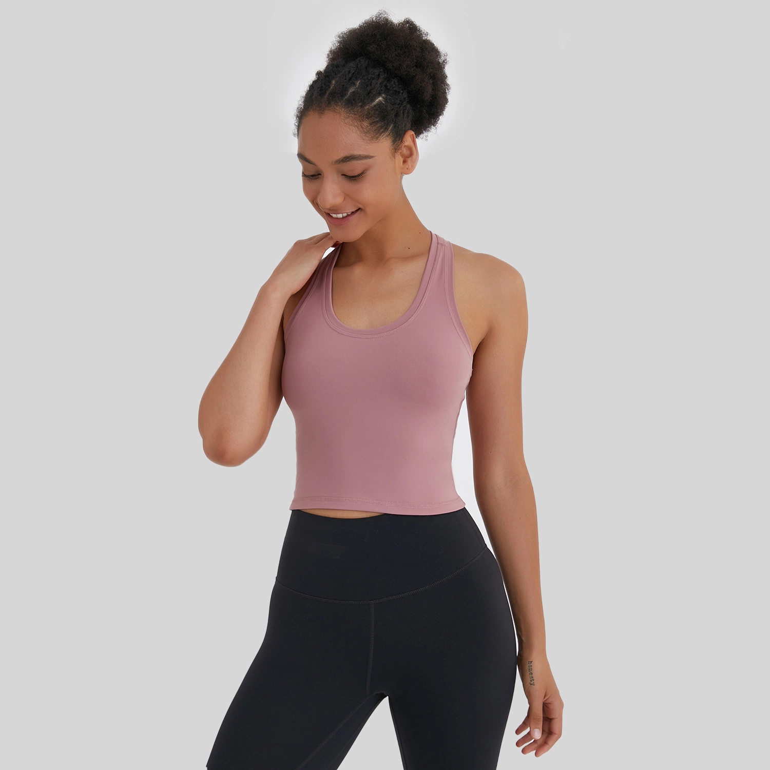 Seamless Sports Running Tops Sleeveless Yoga Wear