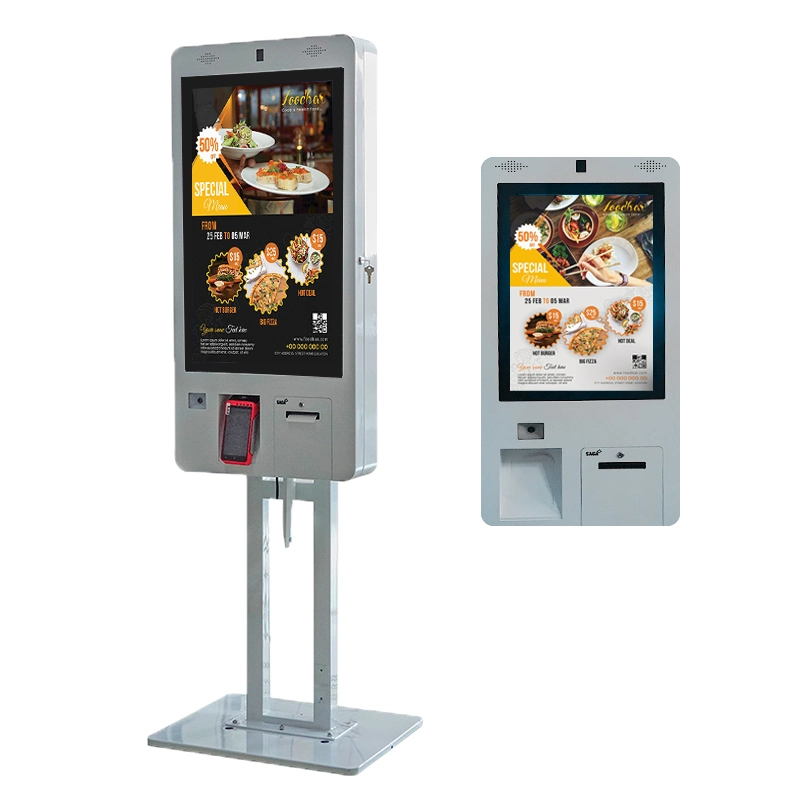 Kfc Self Ordering Kiosk Touch Screen Cashless POS Fast Food Self Ordering Payment Kiosk in Restaurant