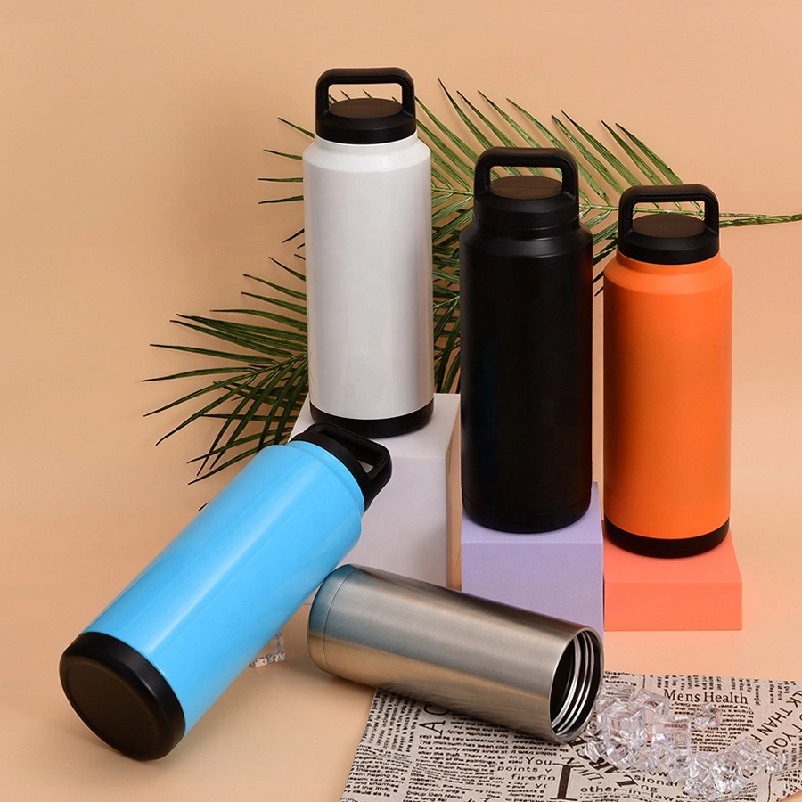 Water Personalized Wide Mouth Eco Friendly Powder Coat New Ice Leakproof Insulated Bottle