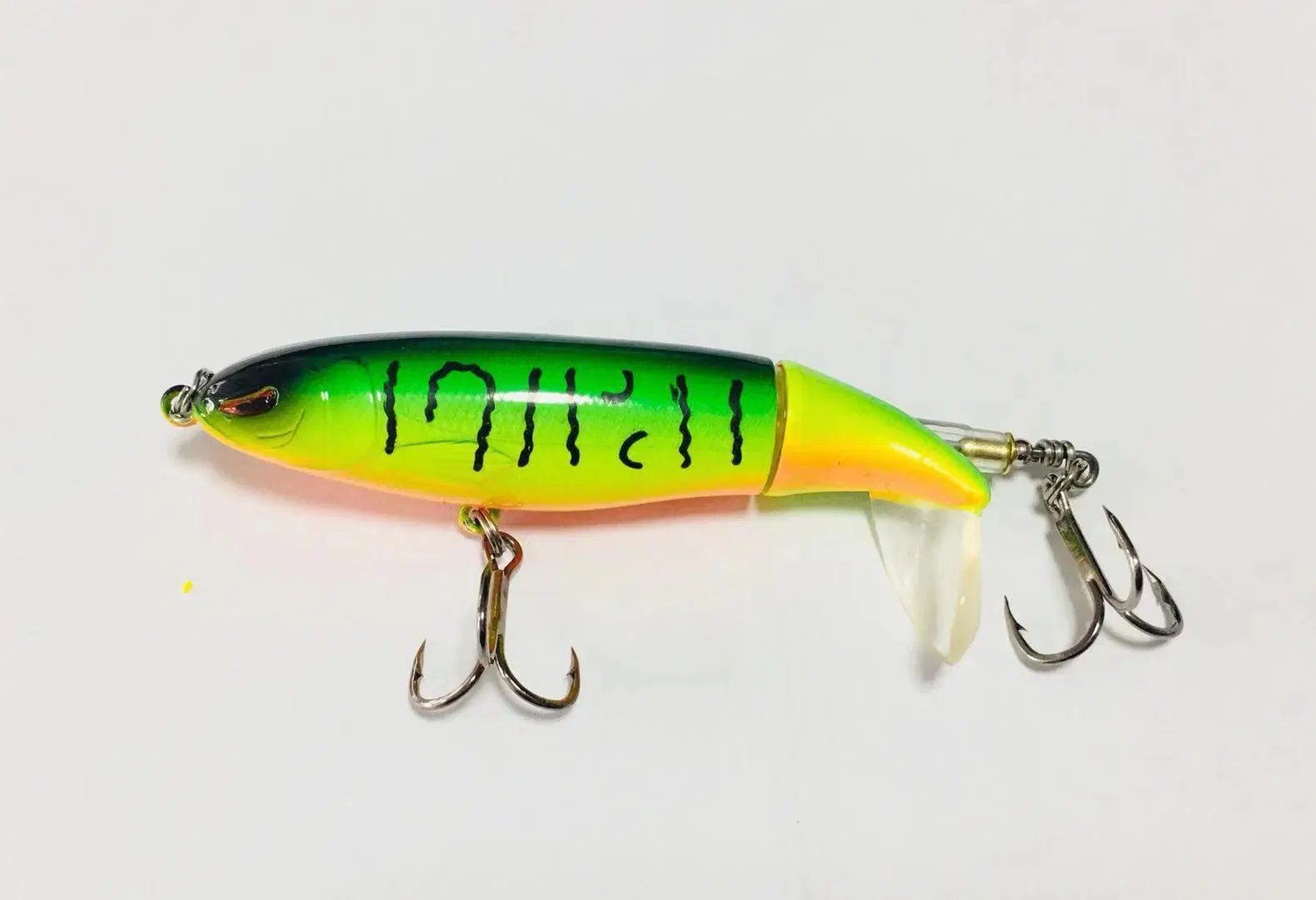 Hard Lure Fishing Lure Whopper Plopper with Floating Rotating Tail Top Water Bait Fresh Water Saltwater Plastic Lure Fishing Tackle Fishing Lures