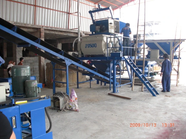 Js500 Electric Cement Mixer Machine /Concrete Mixing Plant