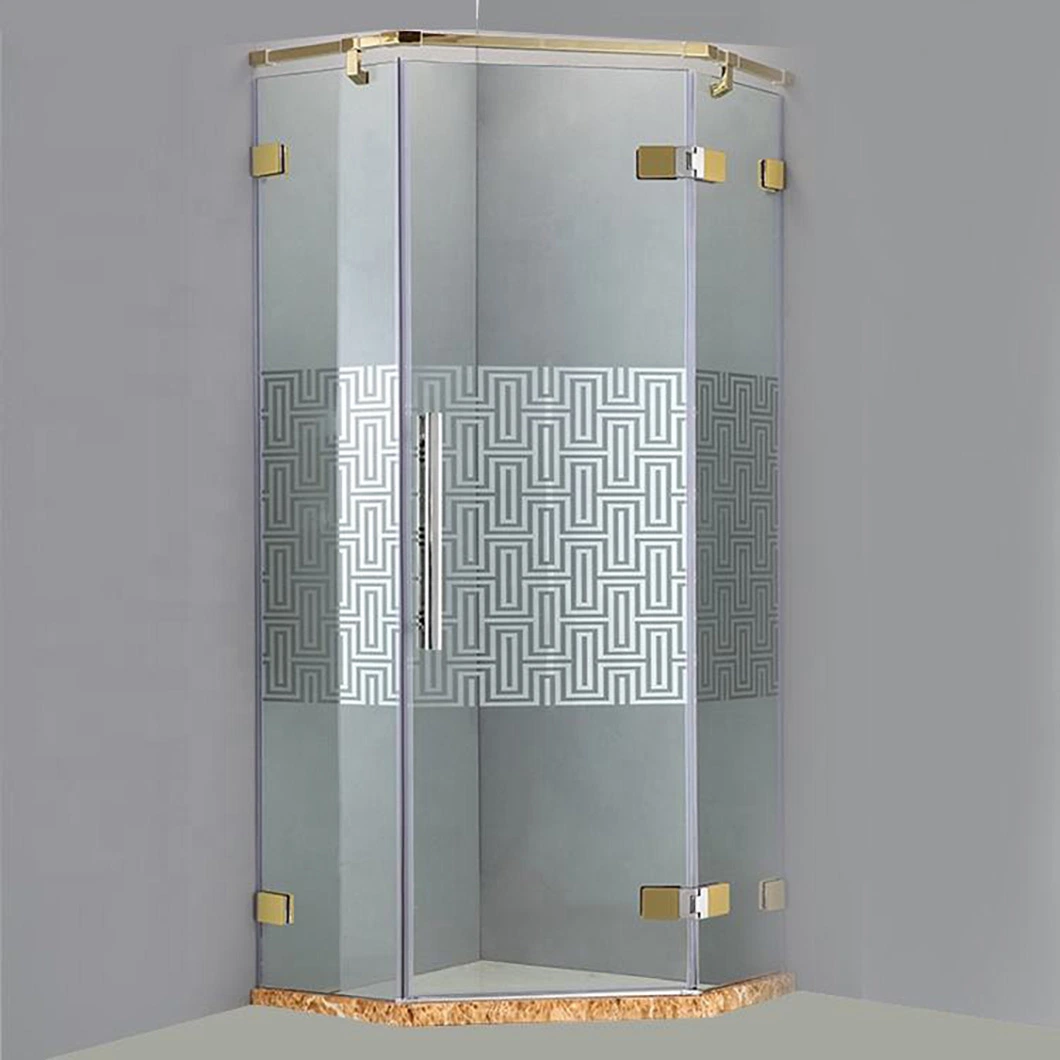 Qian Yan Pivot Door Shower Screen China 304 Material Smart Home Bathroom Manufacturers 304 Stainless Steel High-End Walk-in Showers