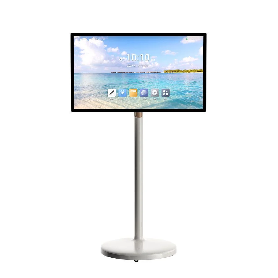 27, 32 Inch Stand by Me Smart Television in Cell Touch Monitor LCD Screen 2K Panel Rotating TV with Android 12
