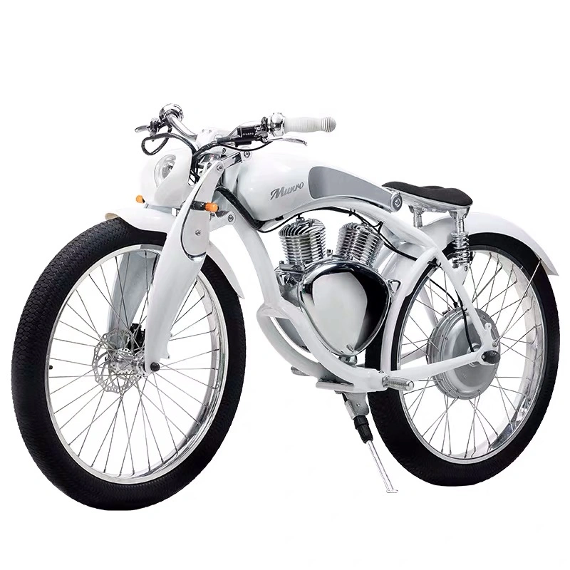 Electric Bicycle Munro 2.0 Vehicle 2 Wheels Retro Style Vintage Motorcycle Moped Ebike Beach Cruiser for French