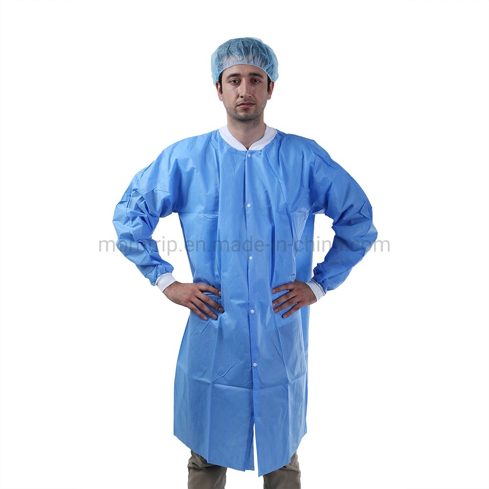 Light Weight Breathable Protective Disposable Medical Lab Coats