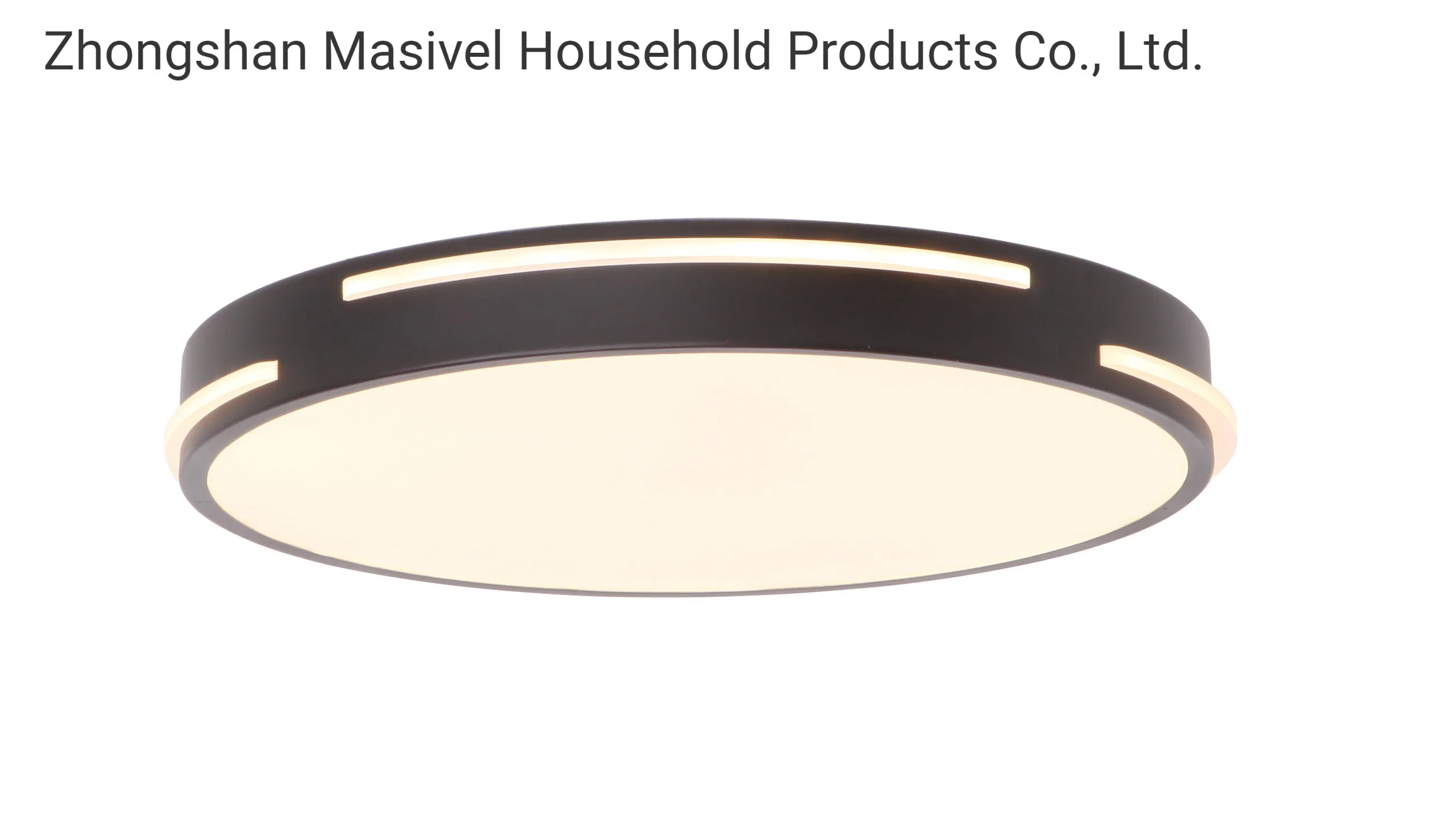 Masivel Peinture Métallique Décorative Lampe de Plafond en Laiton Éclairage de Plafond Moderne à LED pour Salon Intérieur