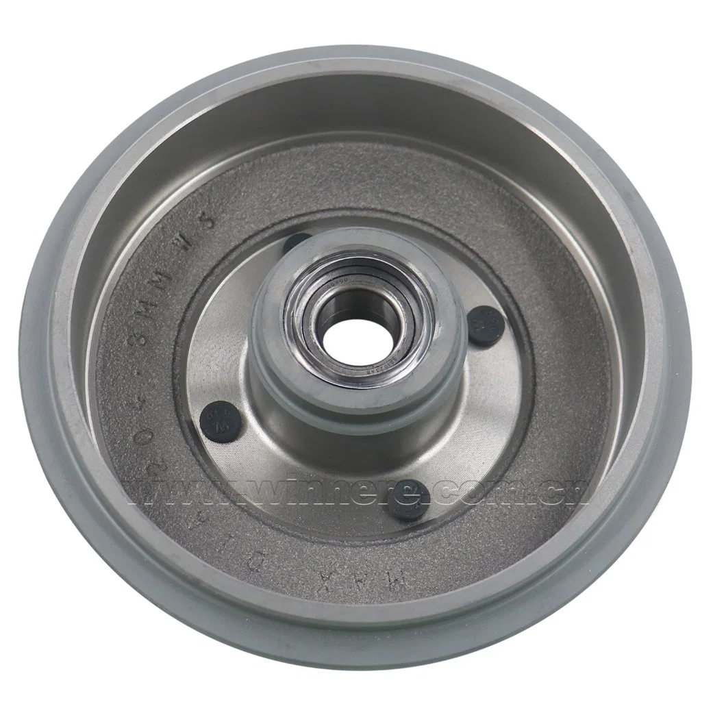 High quality/High cost performance  Painted/Coated Auto Spare Parts Hub fullcast Brake Drum with ECE R90