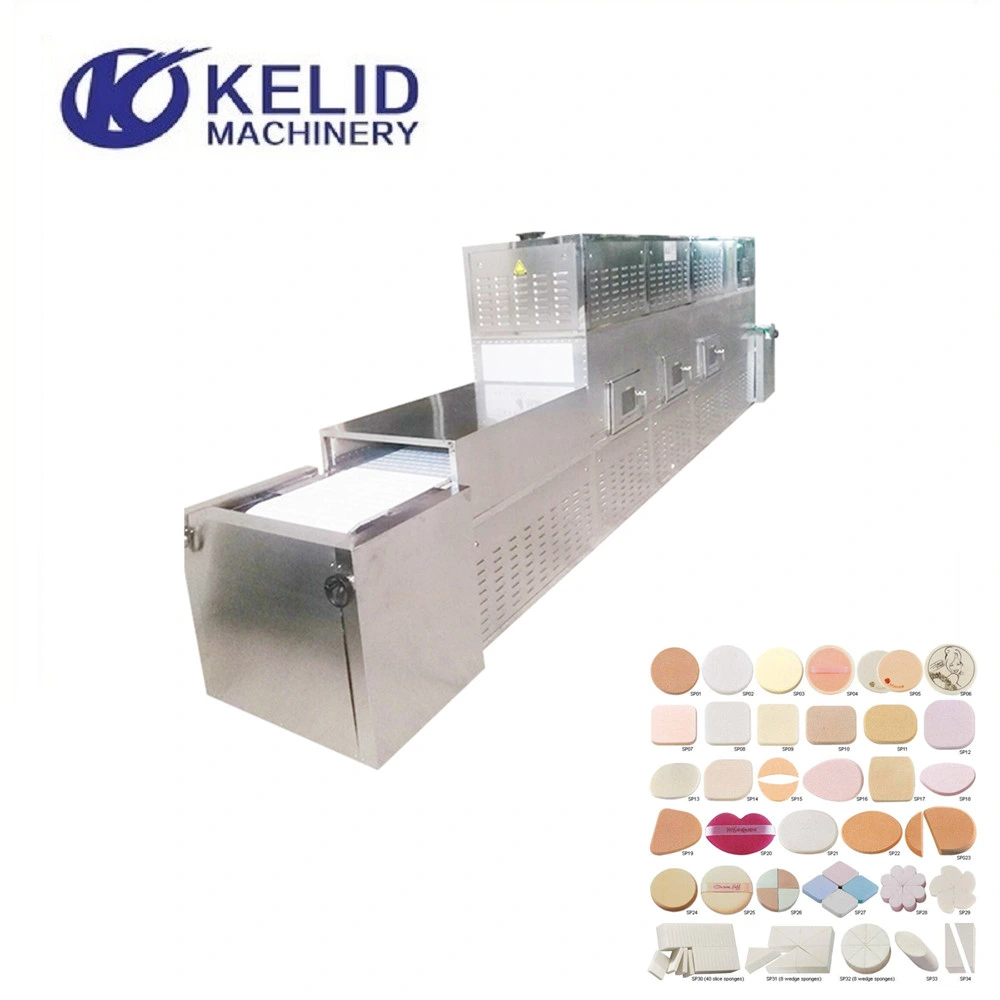 Full Automatic Makeup Puff Microwave Drying Sterilizing Machine