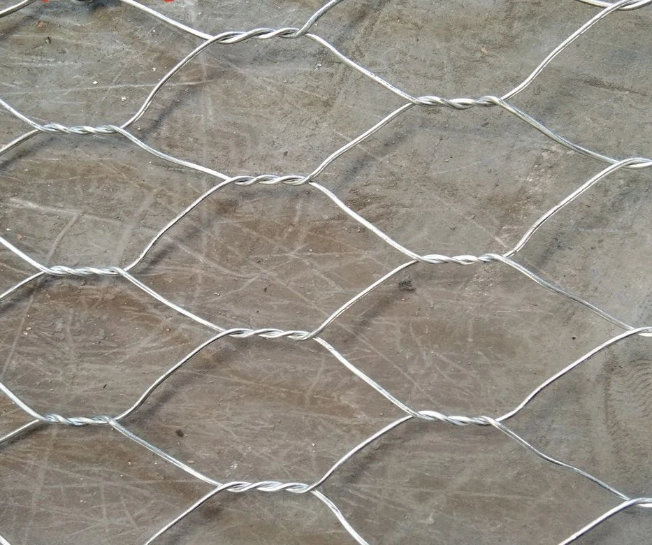 3.2mm Hot DIP Galvanized Gabion Mesh Box Export to Middle East