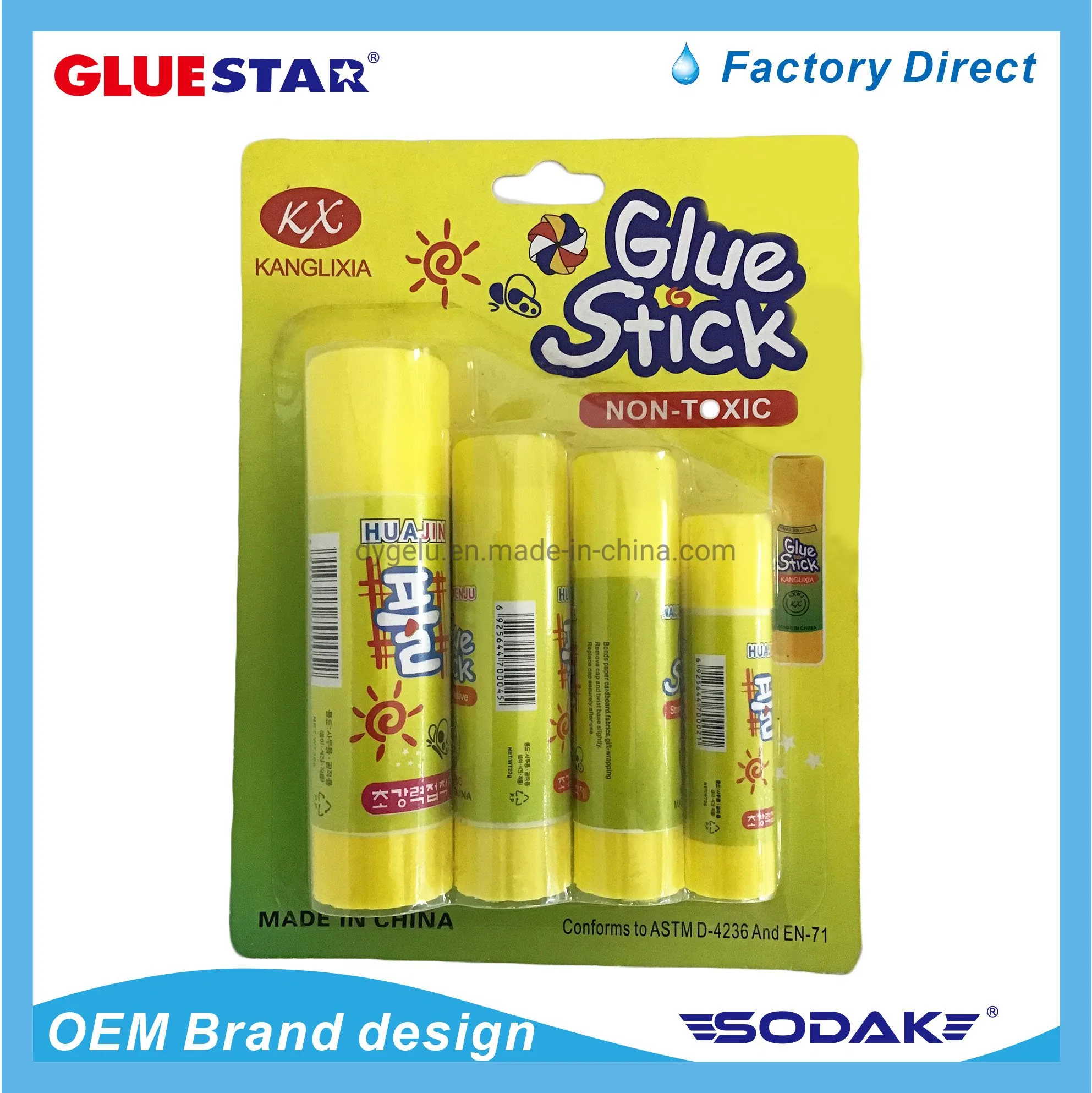 White Glue Stick 9g Solid Stick Student Glue for Office Supplies