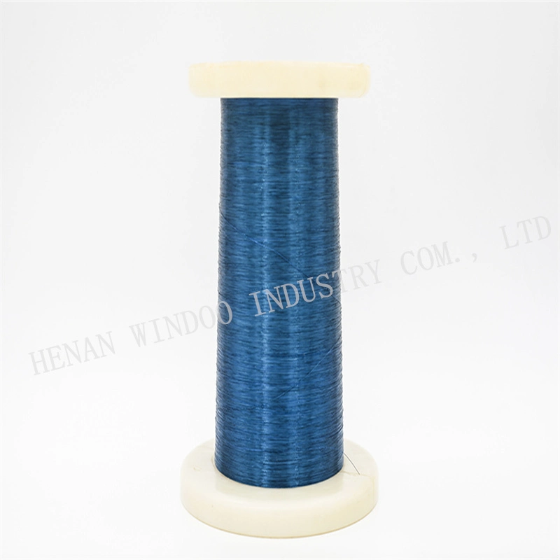 Blue Round Solderable 0.70 mm Extra Fine Enameled Copper Wire Winding for Electric Motors