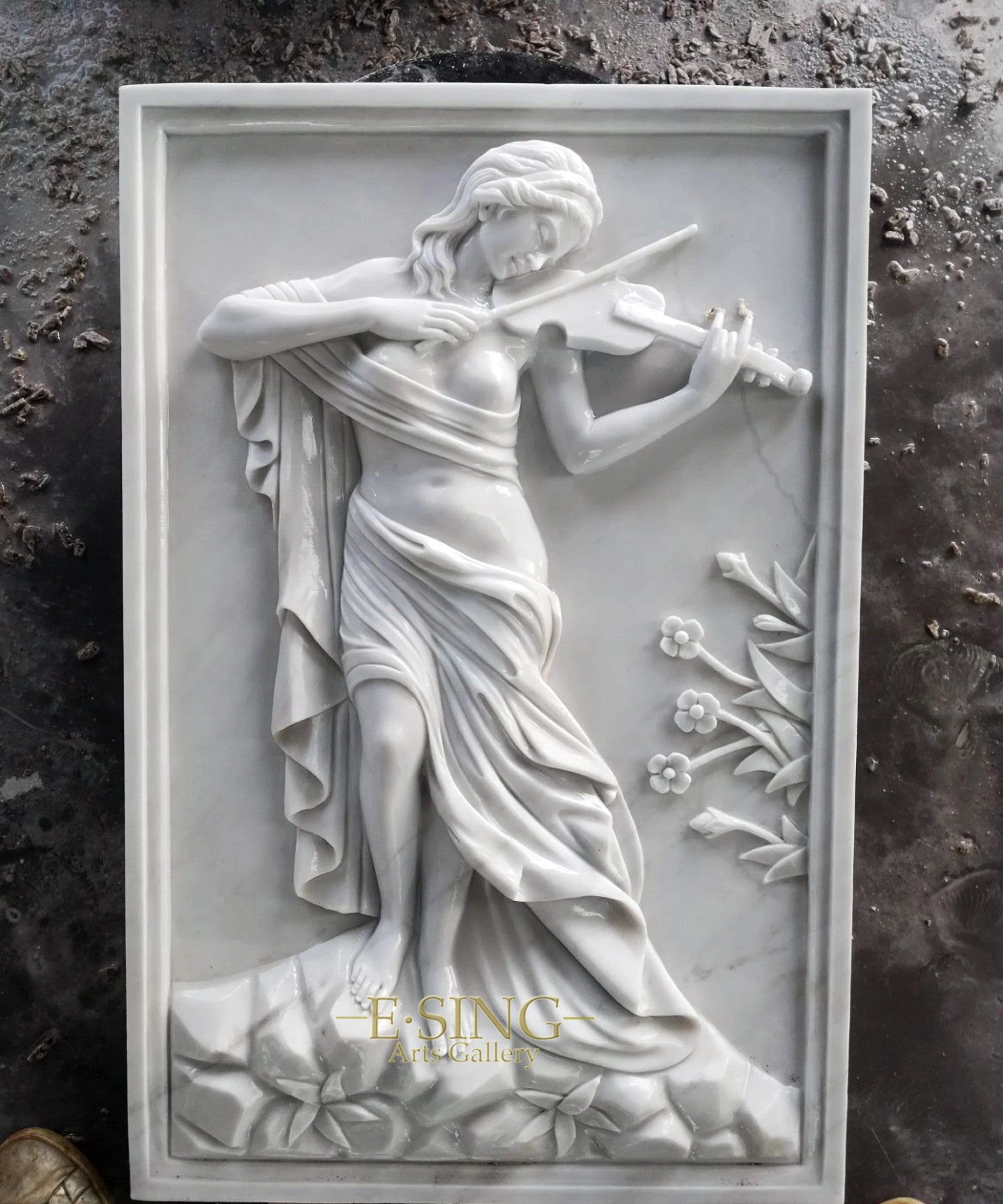 High quality/High cost performance  Indoor Wall Marble Statue Sculpture Relief with Lady