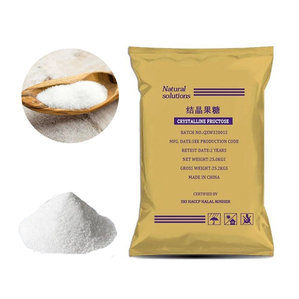 Halal Certified Food Ingredient / Food Additive Fructose Powder White kristalline für Essen und Trinken