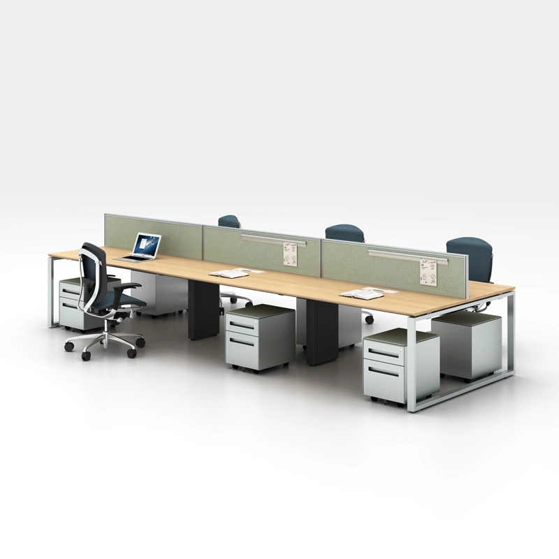 Los fabricantes de muebles de oficina para 6 personas MFC moderno de la tabla larga Despacho