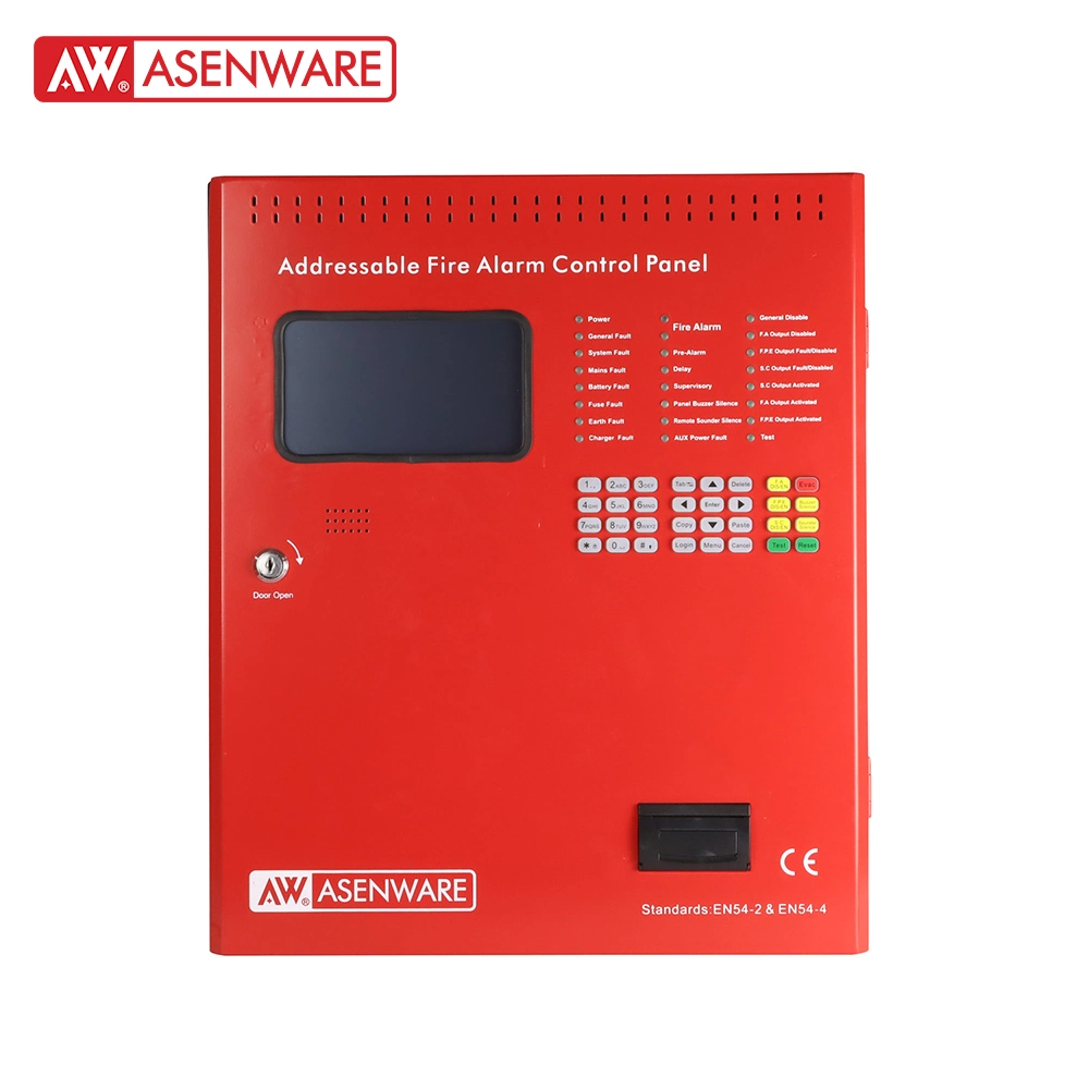 Smart Wire /Wireless sistema de control de alarma de incendios direccionable Aw-FP200 1-8 Bucle