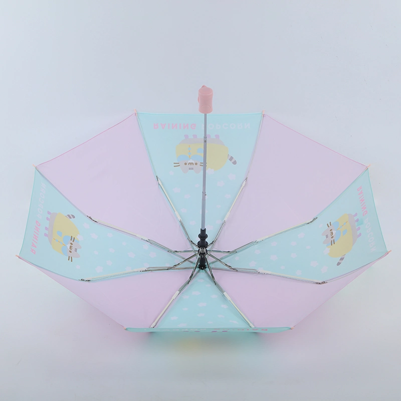 OEM Beautiful Three Folding Umbrella Automatic