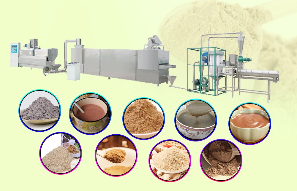 Automatic Nutritional Powder Processing Line Nutrition Flour Plants