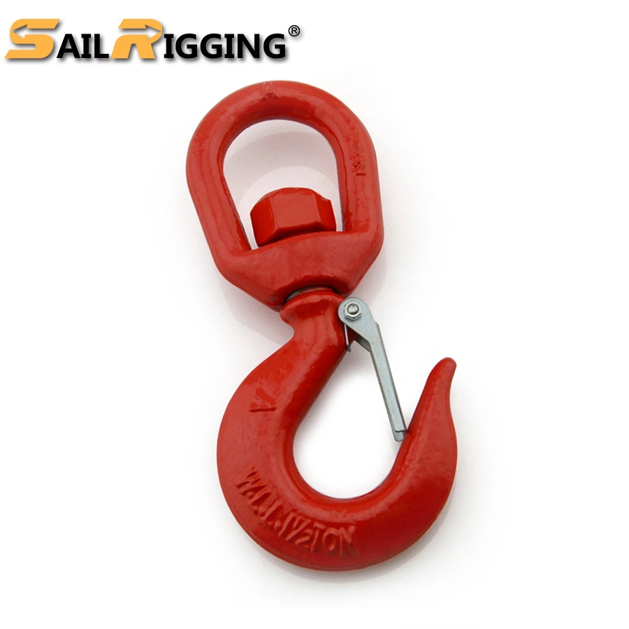 Us Type Drop Forged S-322 Swivel Hook with Safety Latch