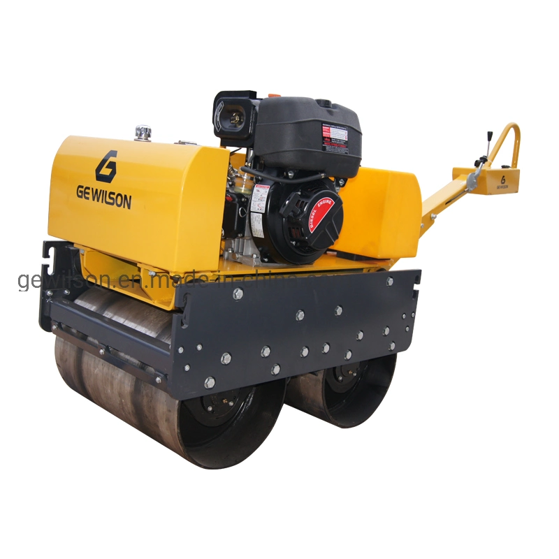 Double Drum Walk Behind Rode Vibratory Roller Construction Machinery