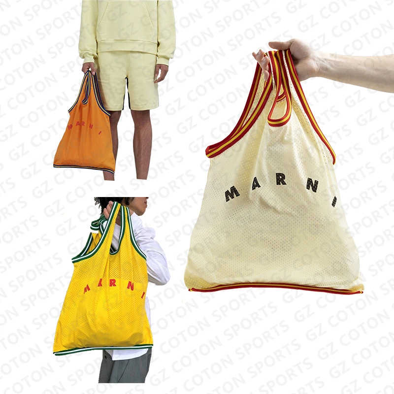 Customized Grocery Promotional Bags Reusable Custom Brand Logo Design Promotion Gift Basketball Shopping Bag