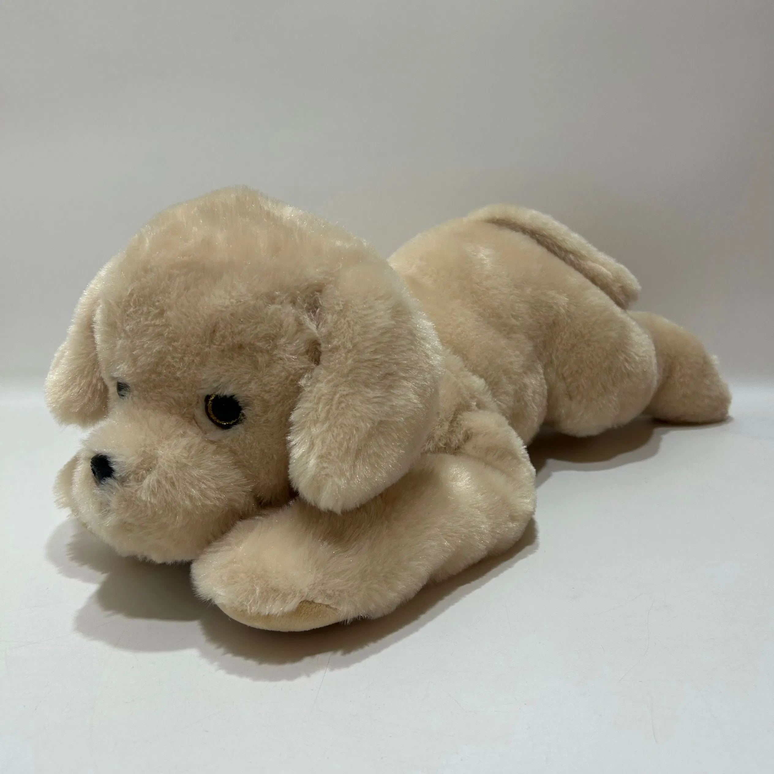 Plush Golden Retriever for Christmas with Hat Adorable Stuffed Toys