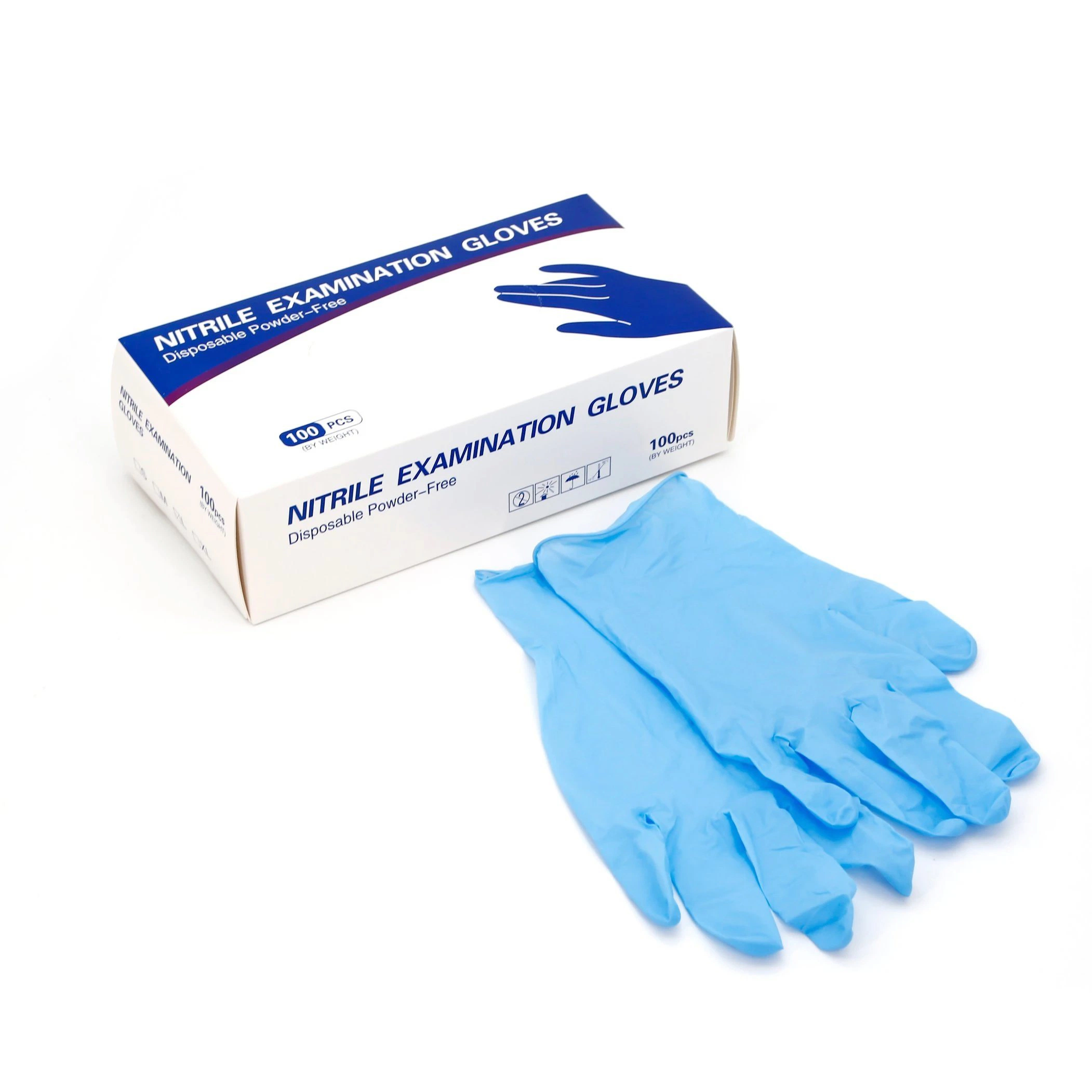 Inexpensive Spot Supply Waterproof Medical Hydrophobic Colorfast Sterilized Quarantine Surgical Nitrile Gloves