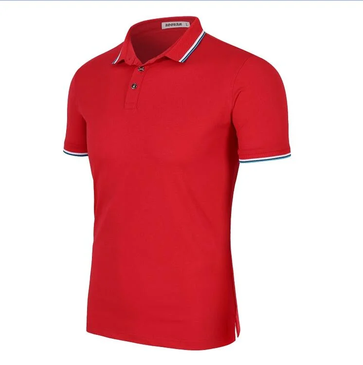 Men&prime; S Fashion Polo Shirt Custom Logo Short Sleeve