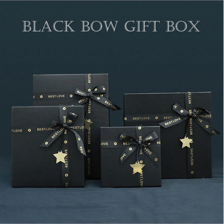 Wholesale/Supplier Costom Black Bow Gift Box Cordboard Packaging/Cosmetic /Jewelry/Suit Thermos Coffee Cup Lipstick Scarf Shoes Perfume Bottle Luxury Brand Paper Packing