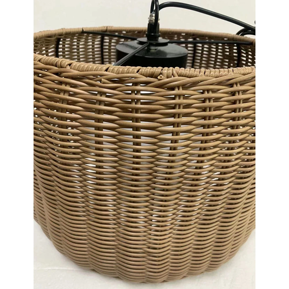 Cocina de Diseño Clásico de Rendimiento de alta calidad/alto costo comedor Bambú Jute Rantten Lámparas de lámpara de linterna redonda luces de punto de mano