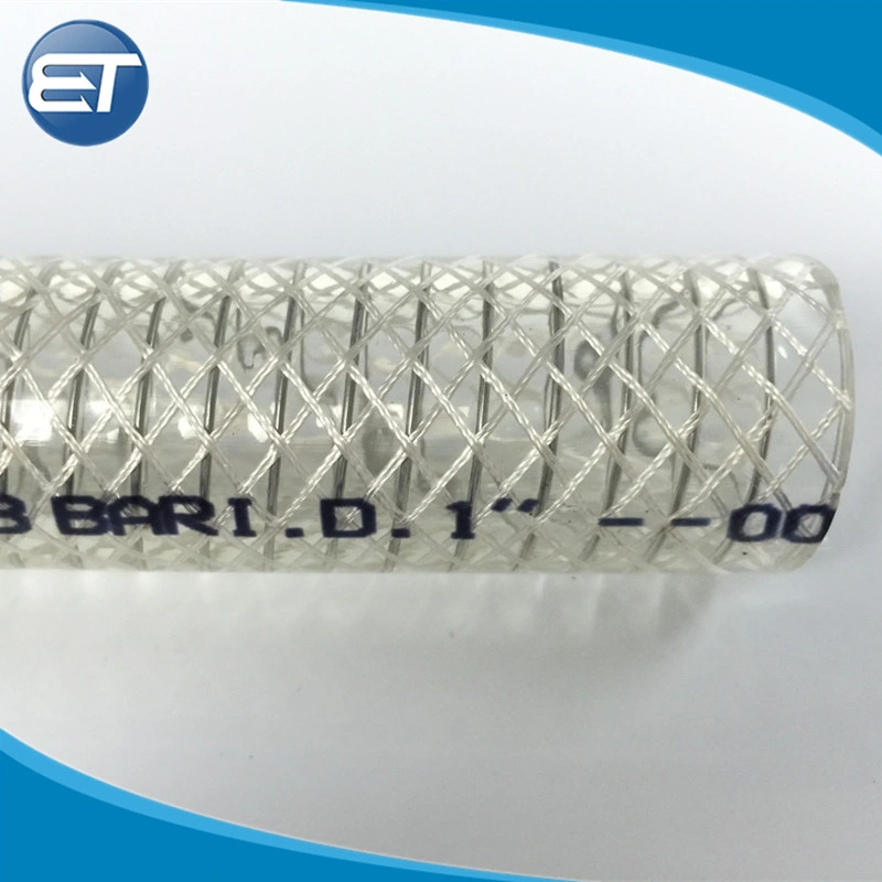 High Pressure Transparent PVC Fiber Braided & Steel Metal Reinforced Hose