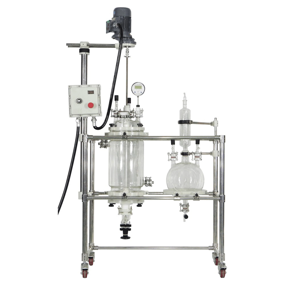 Glass Crystallizing Kettle Biochemical Lab Instrument 10L-100L