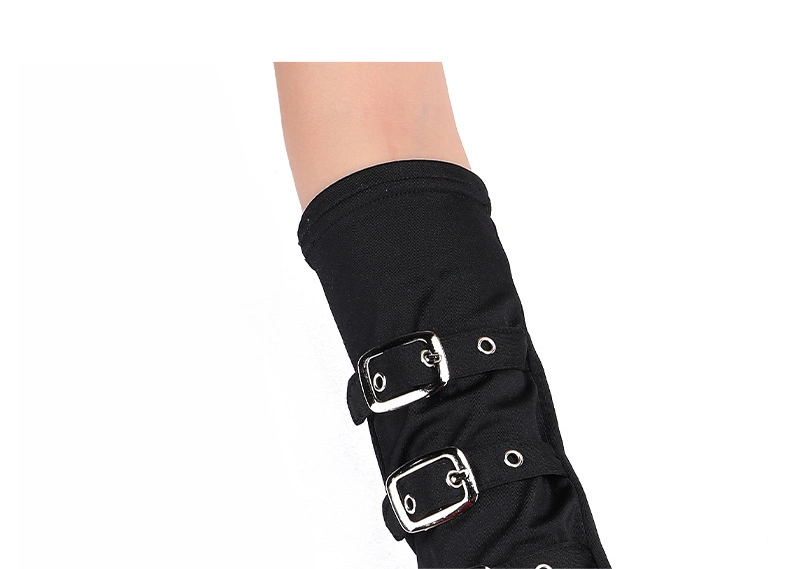 Modische Personalisierte Punk Armband Fäustlinge Punk Style Party Black Milk Seidenhandschuhe