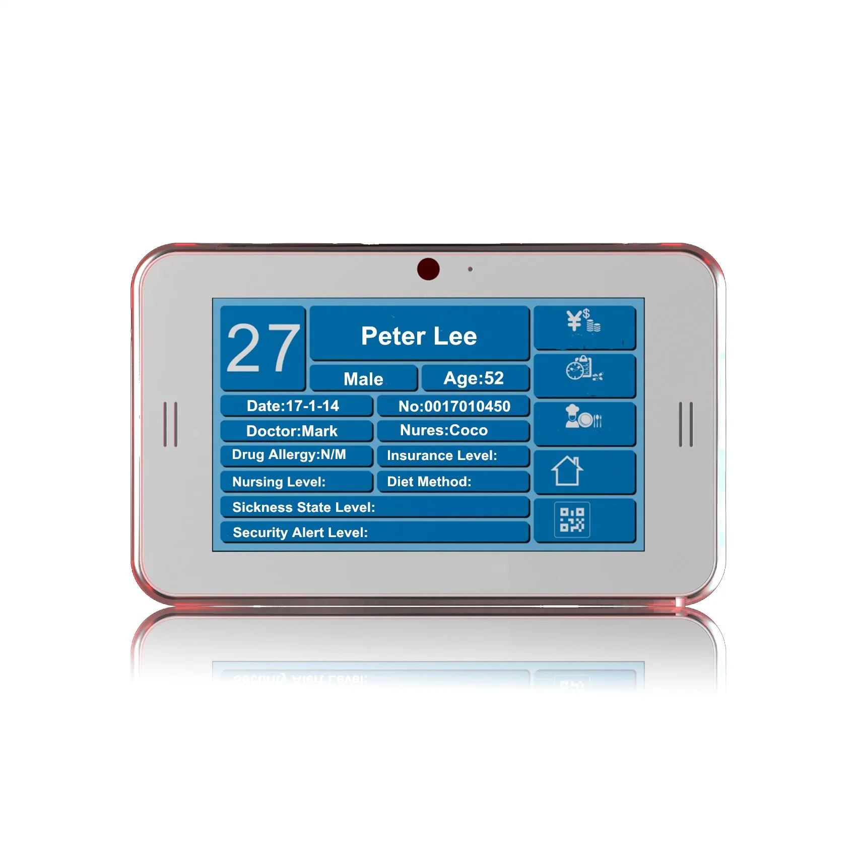 Hospital Nurse Call System Android System with Touch Screen