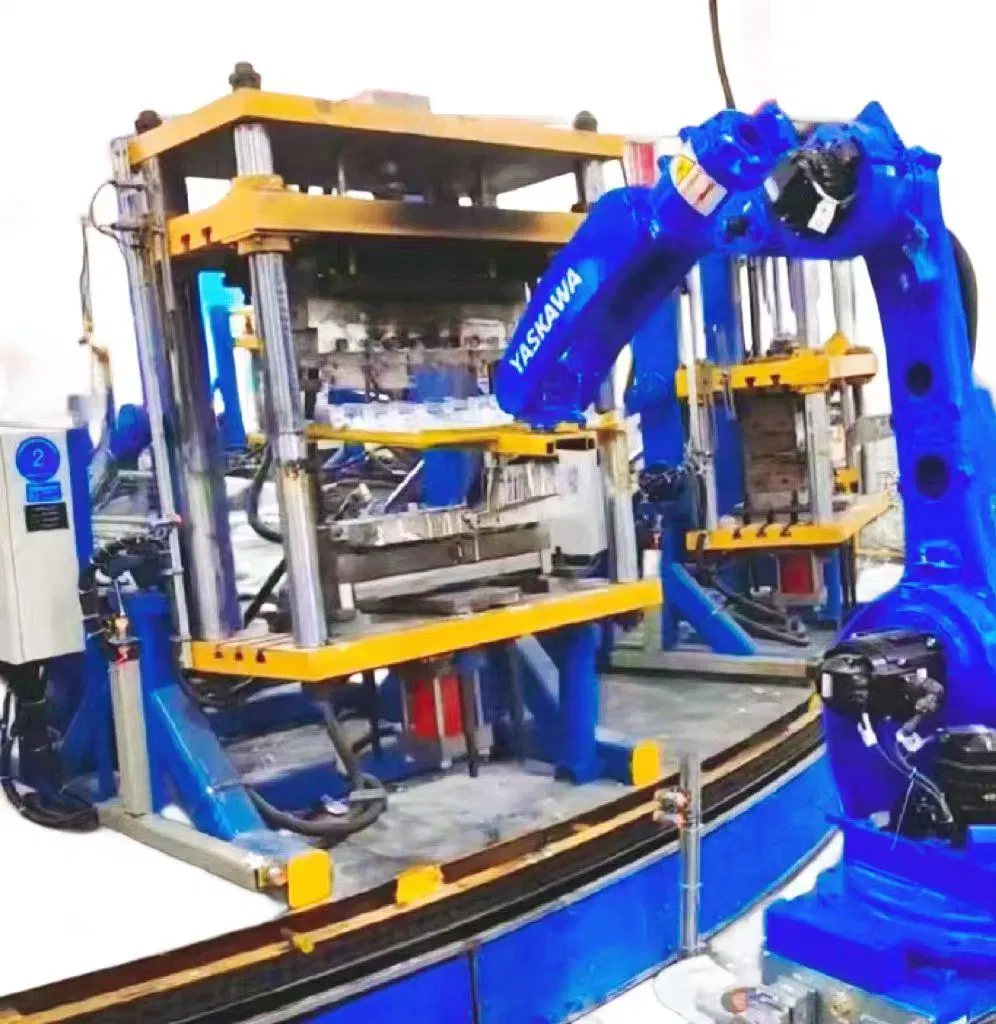 Einfach bedienbare Auto Parts Gravity Casting Produktionslinie mit Roboter Gießen Aluminium