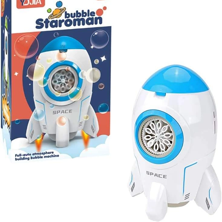 Bubble Gun 2023 Rocket máquina de hacer burbujas Ventilador Juguetes Para niños con burbujas Soluciones para niños Juegos al aire libre