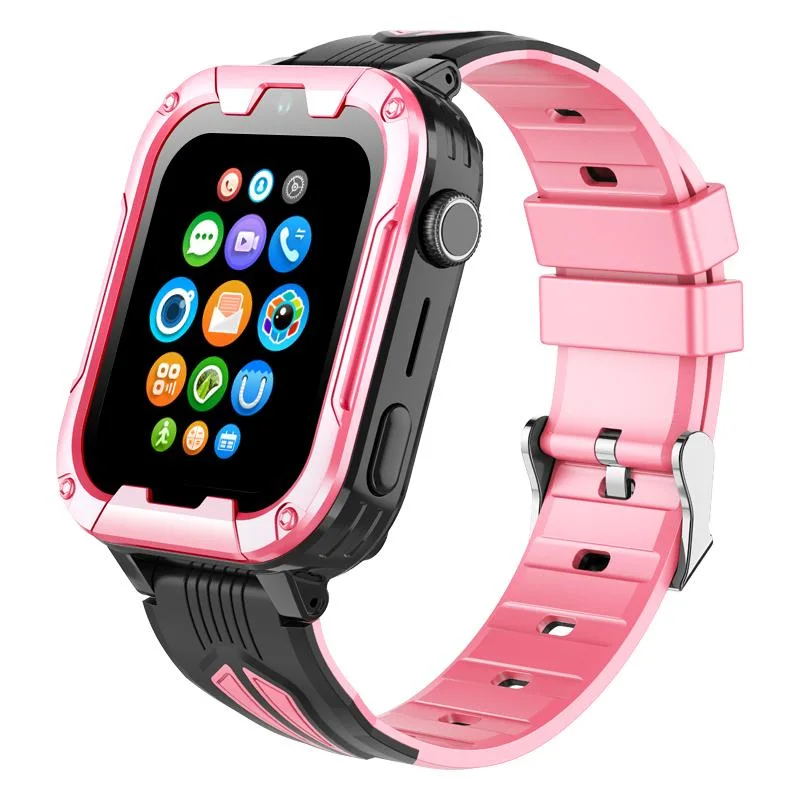 New launched China supplier 4G video call Waterproof Kids safety tracker watch gps clock with listen in feature classroom mode D49U