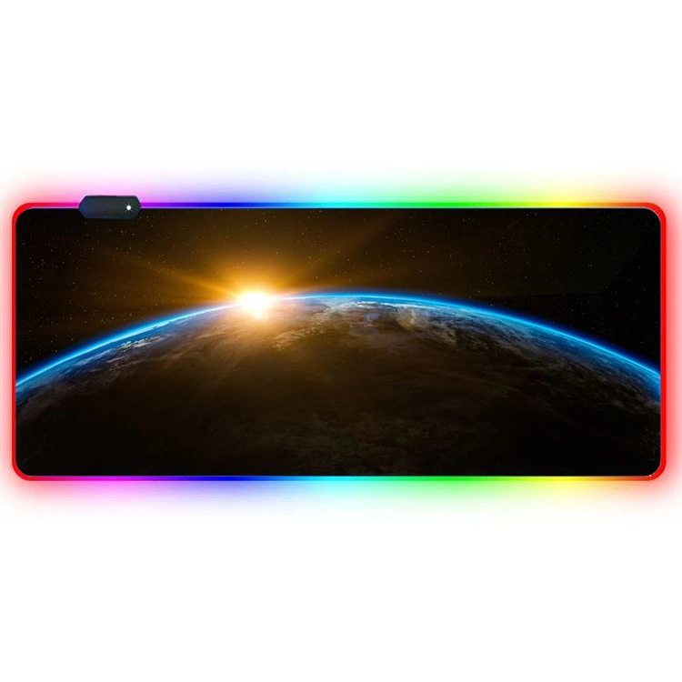 Wholesale/Supplier RGB Gaming Mouse Pad, Cloth Mouse Pad, Anti-Slip Base, RGB Backlit, Stitched Edges, Water-Resistant, Optimized for Gaming Sensors, XL 12 Lighting