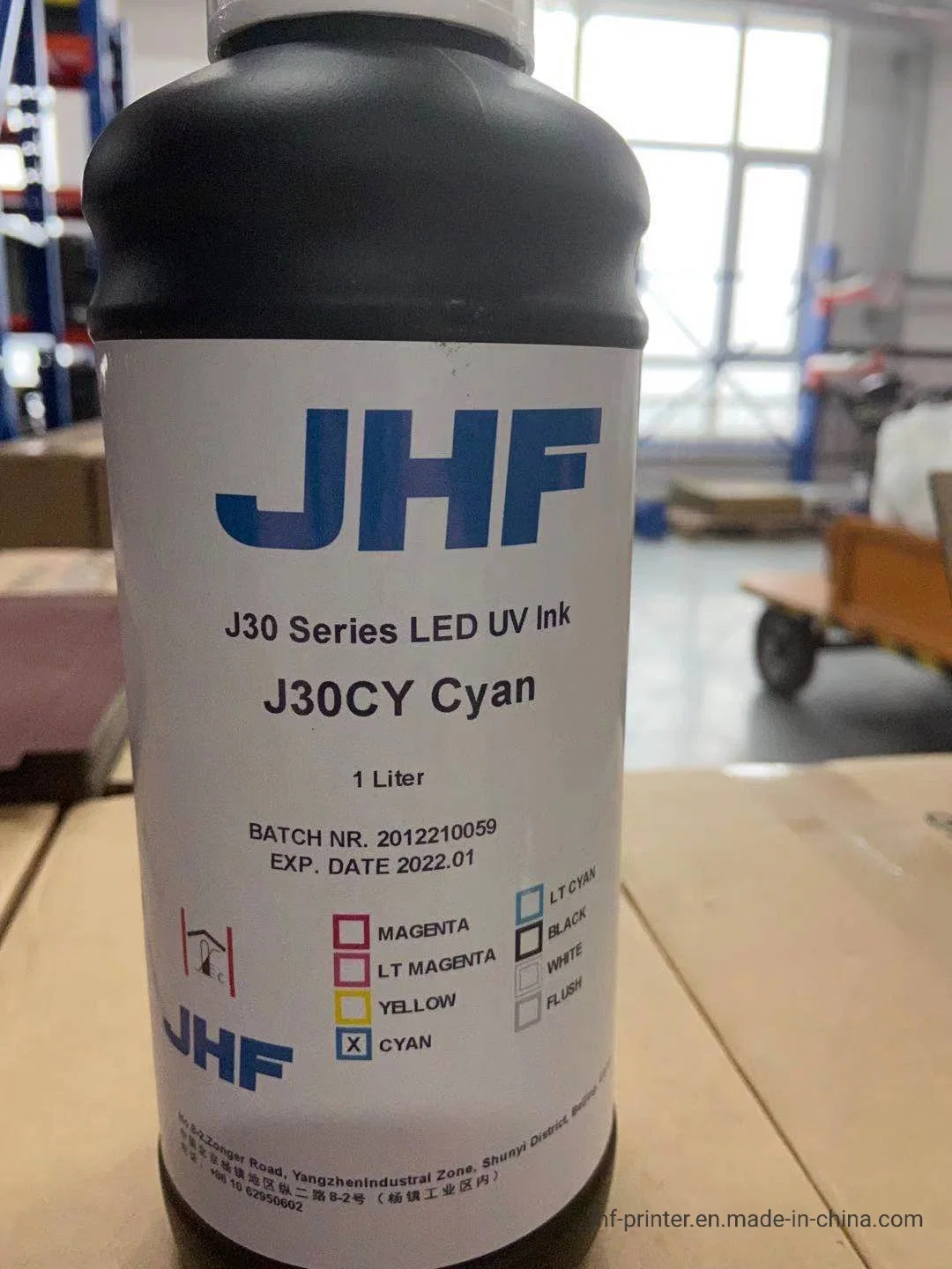 Jhf Roll to Roll Printer LED-UV Ink for Epson, Kyocera, Richo, Konica Heads