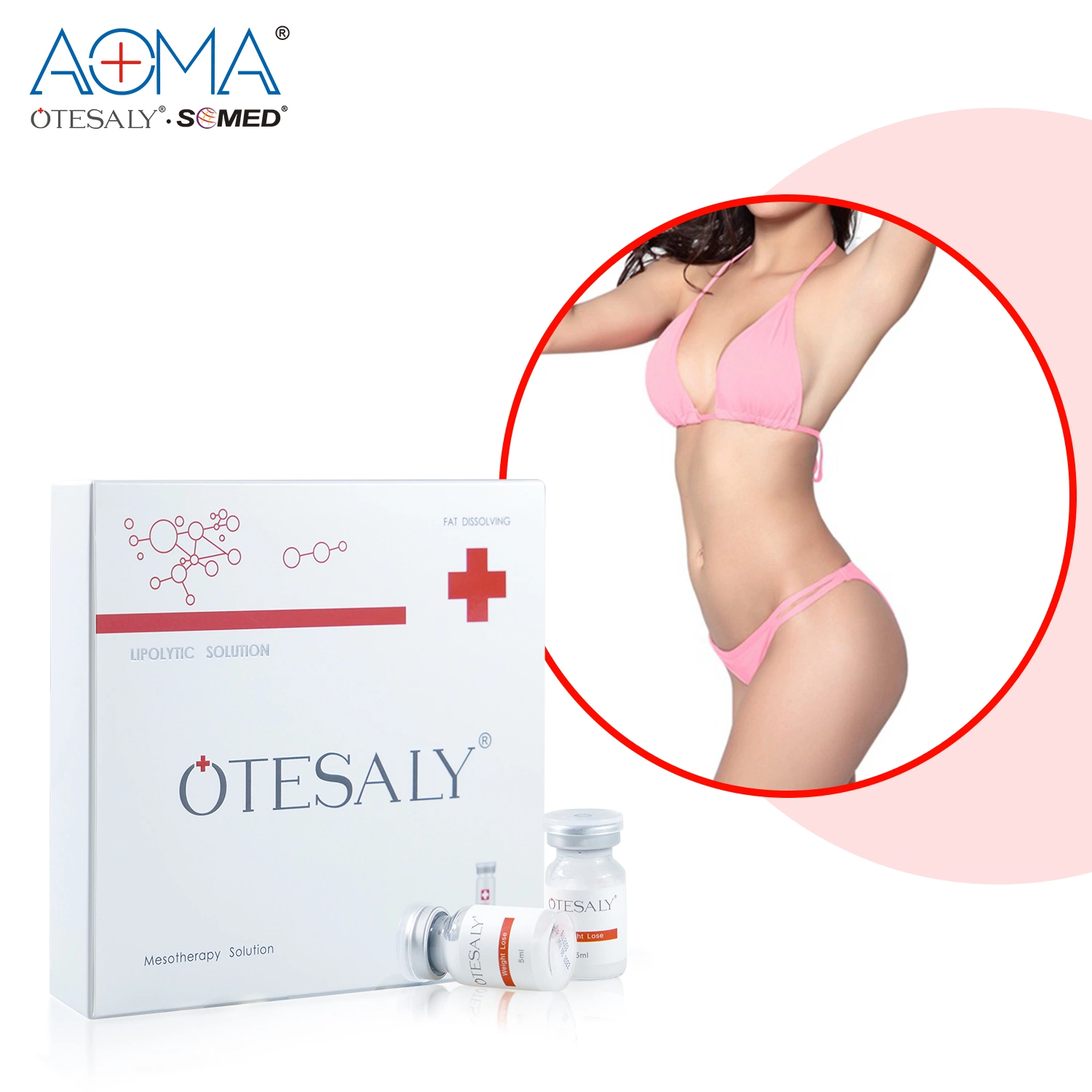 Poids Fat Melting dissoudre les injections acides solution lipolytique Otesaly Mésothérapie Solution d'ampoule