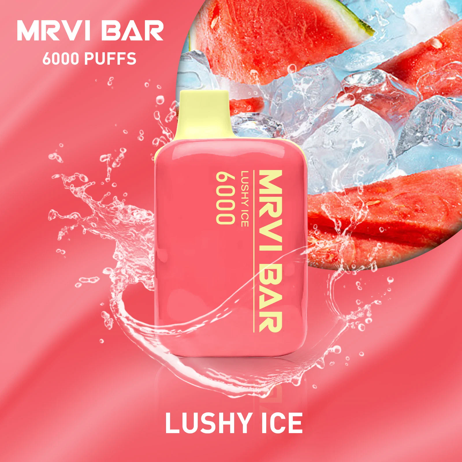 Original Mrvi Bar 6000 Puffs Disposable/Chargeable Vape Pod E Cigarette with Rechargeable 650mAh Battery 13ml Prefilled Carts Big Smoking Puff Pen