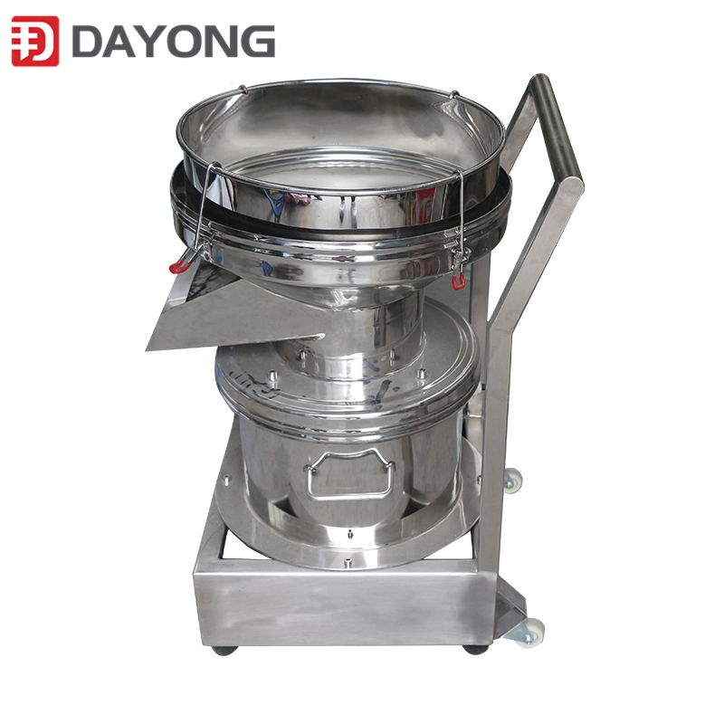 China Stainless Steel Circular Small Vibrating Screen Round Sieving Machine for Food Powder