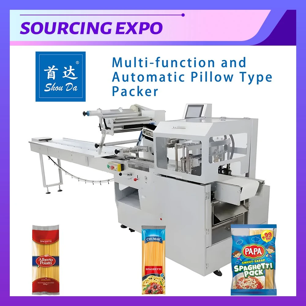 Factory Price High Speed Manual Automatic Flow Pack Horizontal Food Pillow Packing Machine