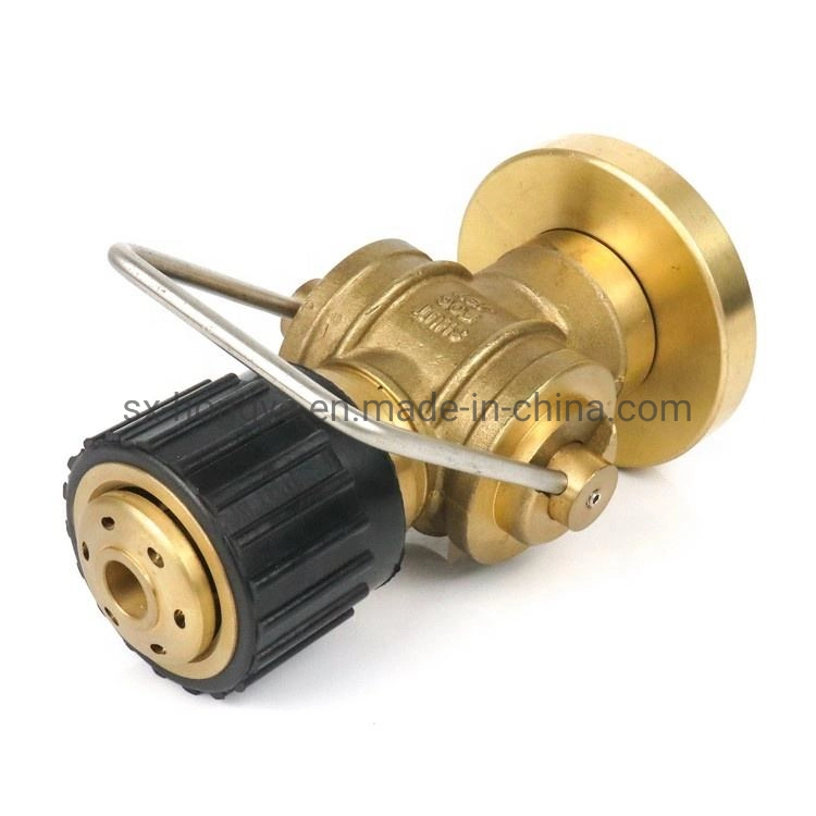 Brass Material Storz Spray Straight Jet Shut 3 Position Fog Nozzle for Fire Protection Equipment