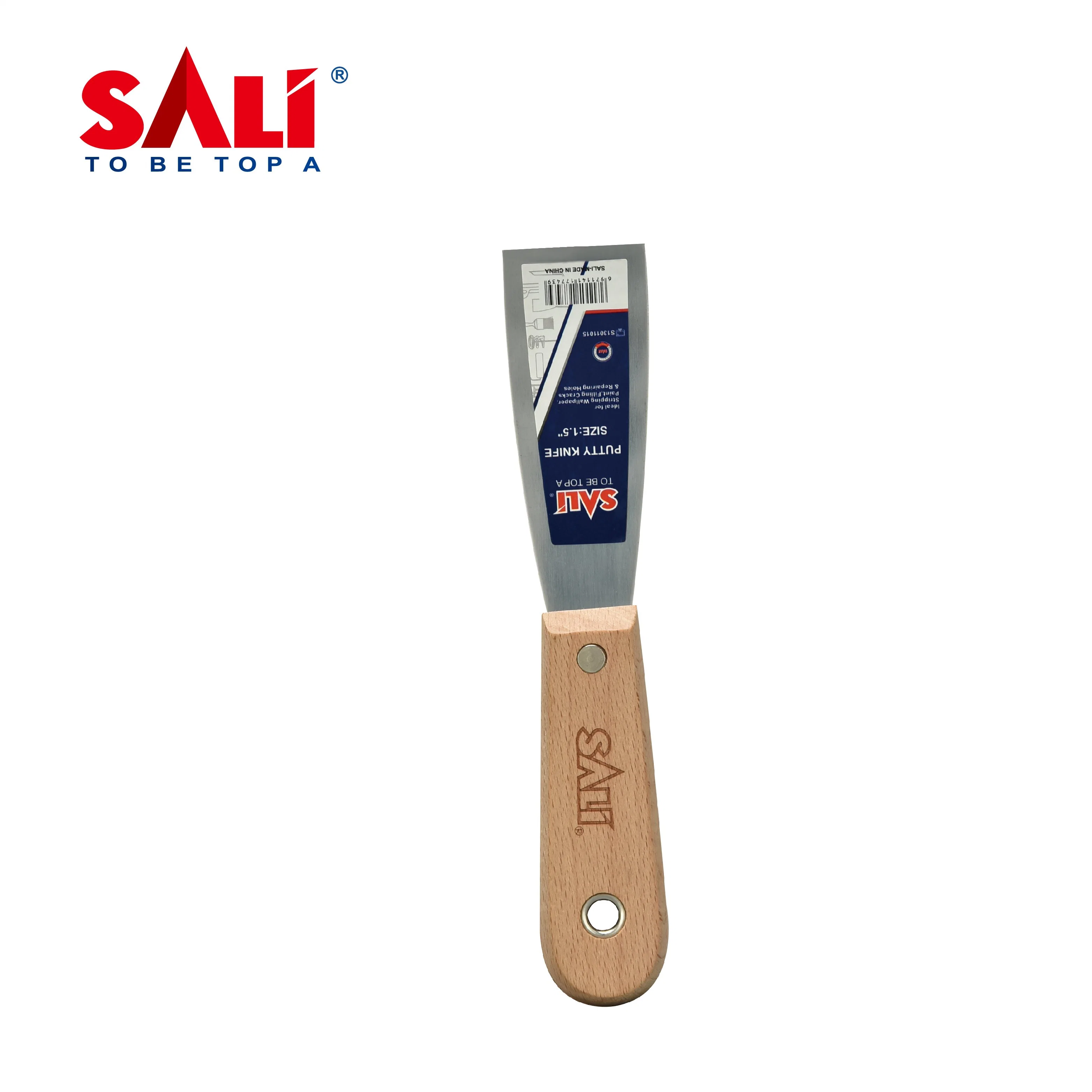 Sali 5&prime; &prime; High Quality Wooden Handle Durable Putty Knife