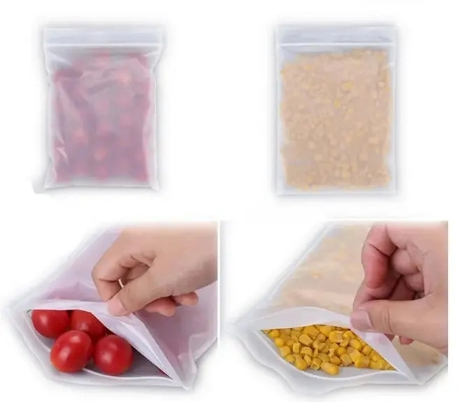 Biodegradable Self Sealing Ziplock Transparent Food Plastic Packaging Display Bag
