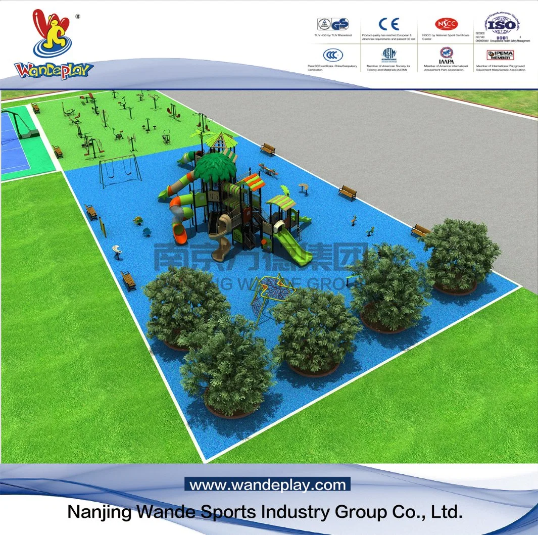 Diapositiva de plástico de equipos de juego al aire libre parque de diversiones para niños